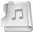 Aluminium Music Icon